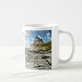 Caneca De Café Farol da Ilha rosa, Rhode Island Mug
