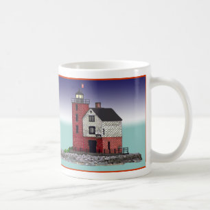 Caneca De Café Farol da Ilha Round