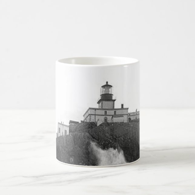 Caneca De Café Farol da rocha de Tillamook (Centro)