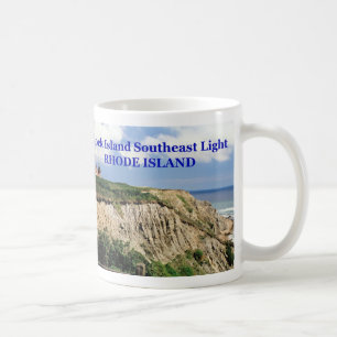 Caneca De Café Farol de Block Island Southeast, Rhode Island