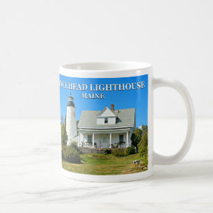 Caneca De Café Farol De Cabeça Dica, Maine Mug