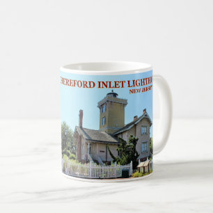 Caneca De Café Farol de entrada de Hereford, New Jersey Mug