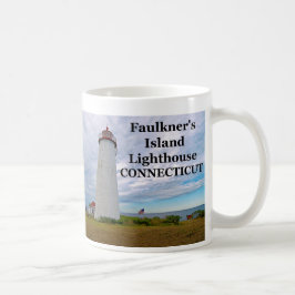 Caneca De Café Farol de Faulkner's Island, Connecticut Mug