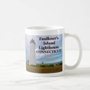 Caneca De Café Farol de Faulkner's Island, Connecticut Mug