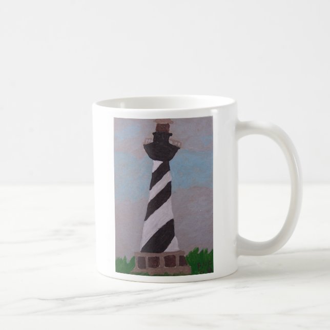 Caneca De Café Farol de Hatteras do cabo (Direita)