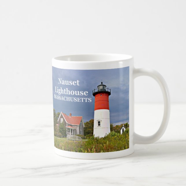 Caneca De Café Farol de Nauset, Cabo Cod, Massachusetts Mug (Direita)