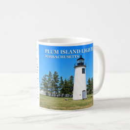 Caneca De Café Farol de Plum Island, Massachusetts Mug