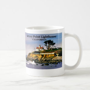 Caneca De Café Farol de Ponto de Bateria, California Mug