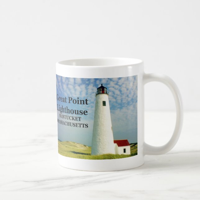 Caneca De Café Farol de ponto de excelente, Nantucket MÃE Mug (Direita)