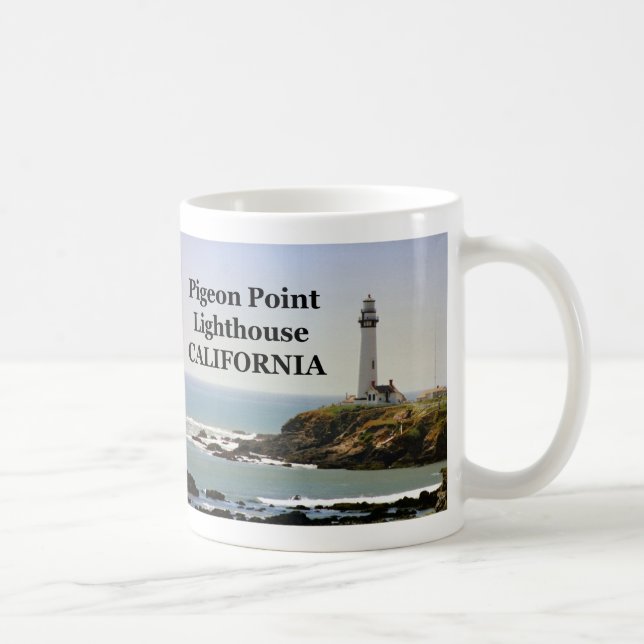 Caneca De Café Farol de Ponto de Pombo, California Mug (Direita)