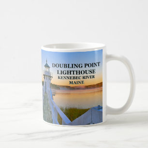 Caneca De Café Farol de Ponto Duplo, Maine Mug