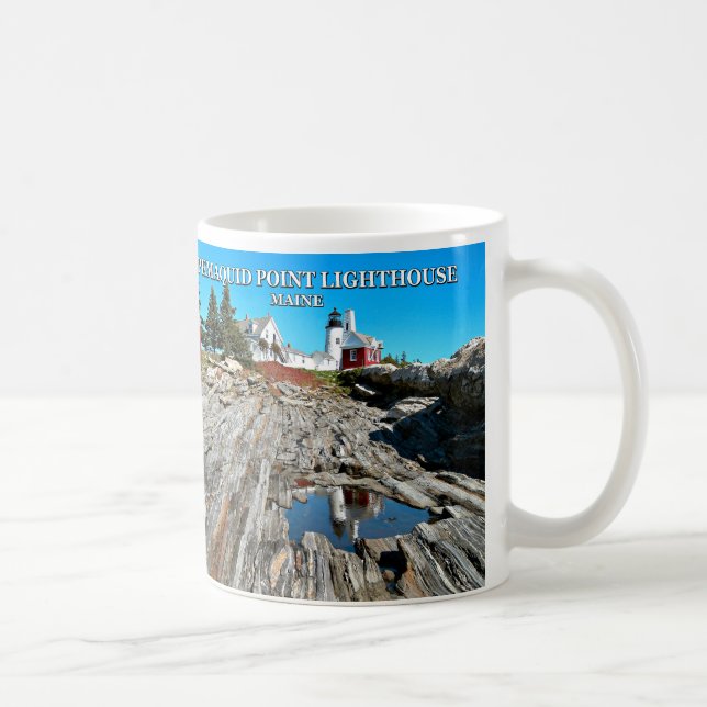 Caneca De Café Farol de Ponto Pemaquide, Maine (Direita)