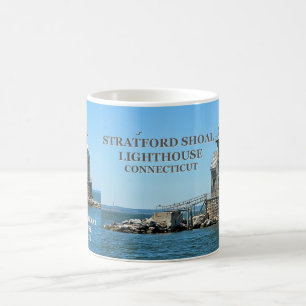 Caneca De Café Farol de Stratford Shoal, Connecticut