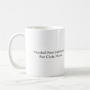 Caneca De Café Farol do ponto de Marshall, Maine