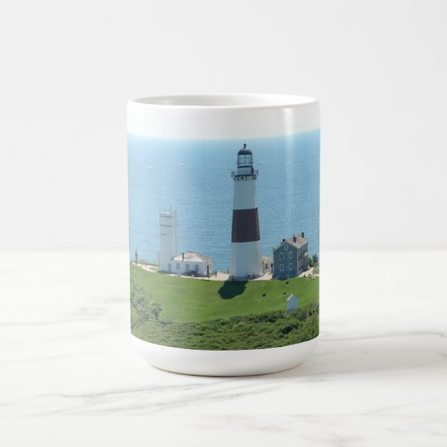 Caneca De Café Farol do ponto de Montauk (Centro)