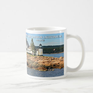Caneca De Café Farol do Porto de inverno, Maine