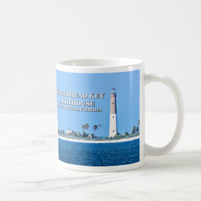 Caneca De Café Farol Loggerhead Key, Flórida Histórica Mug (Direita)