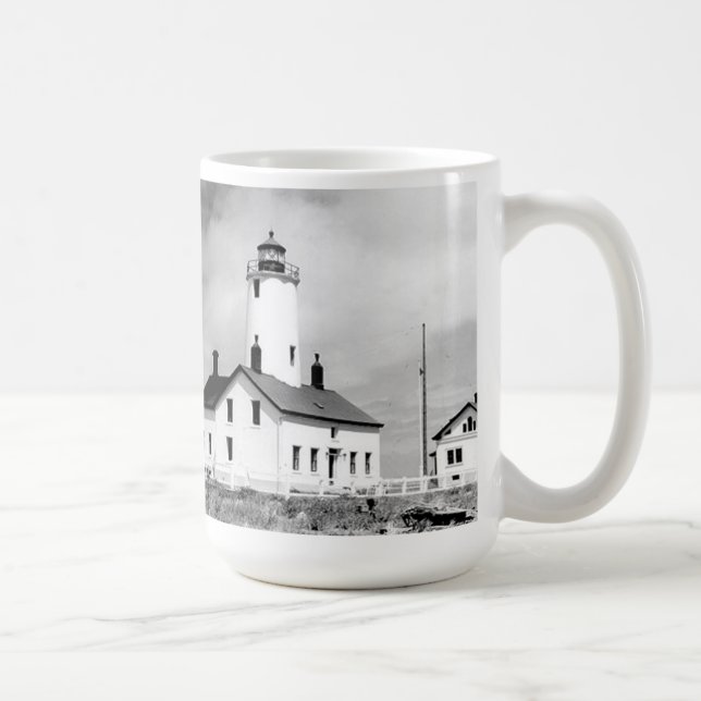 Caneca De Café Farol novo de Dungeness (Direita)