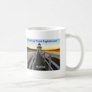 Caneca De Café Farol Ponto Duplo, Maine Mug