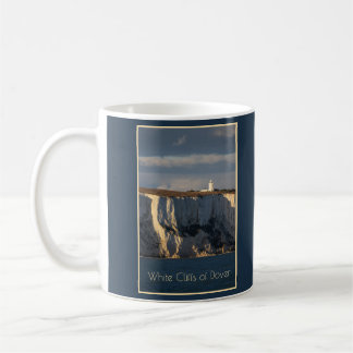 Caneca De Café Farol sobre Cliff Brancos de Dover, Inglaterra