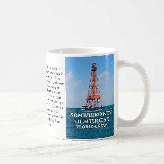 Caneca De Café Farol Sombrero Key, Florida Keys Mug (Direita)
