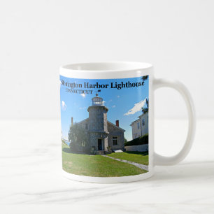 Caneca De Café Farol Stonington Harbor, Connecticut Mug