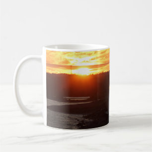 Caneca De Café Farol, Sunrise, Halifax Harbor, foto