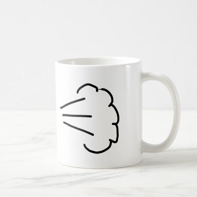 Caneca De Café Fart Cloud (Direita)