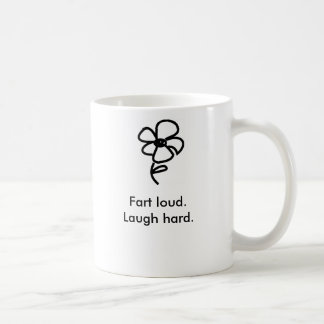 Caneca De Café Fart ruidosamente. Ria duramente