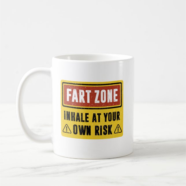 Caneca De Café Fart Zone (Esquerda)
