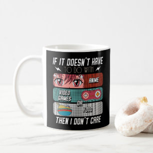 Caneca De Café Fãs De Animação Engraçadas Comidas E Videos games