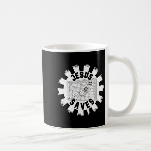 Caneca De Café Fãs de Paródia de Futebol Jesus Salva 
