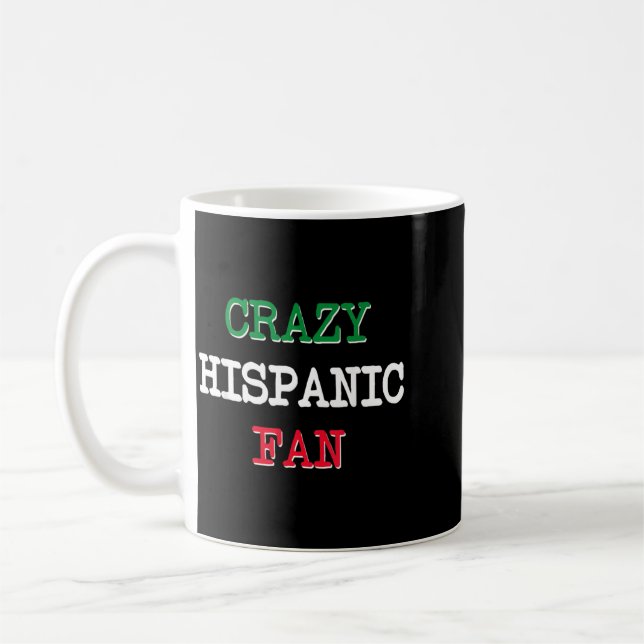 Caneca De Café Fãs Hispânicos Loucos Beisebol (Esquerda)