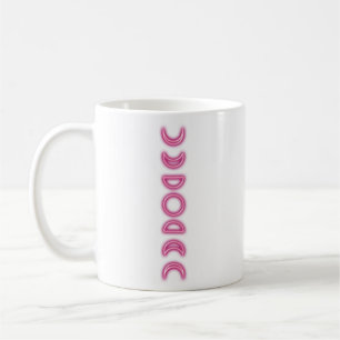 Caneca De Café Fases da Lua Neon