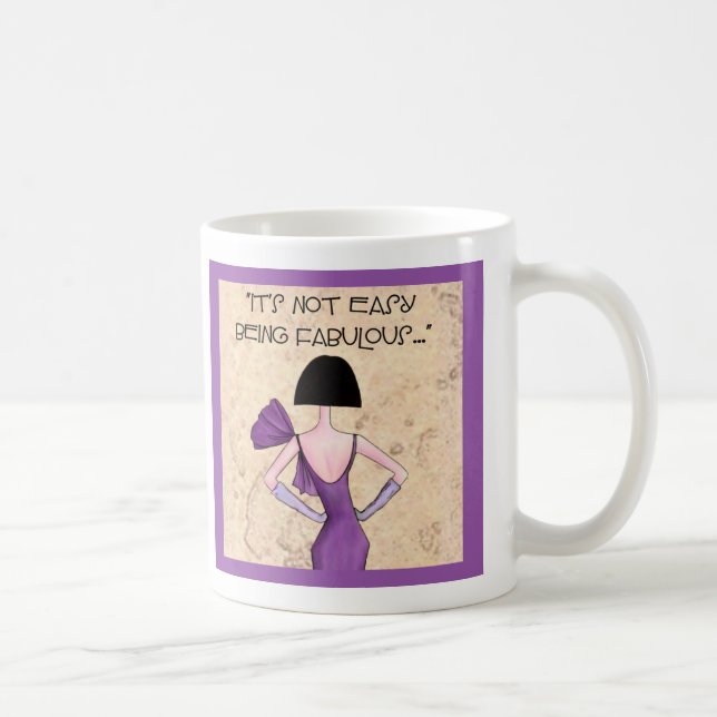 Caneca De Café Fashion Diva Coffee Mug (Direita)