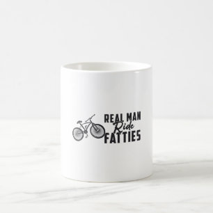 Caneca De Café Fat Bike Real Man Ride Fatties Biker Bike Lover