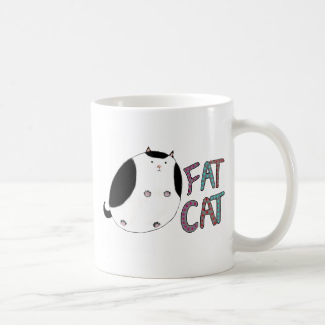 Caneca De Café Fatcat (Direita)