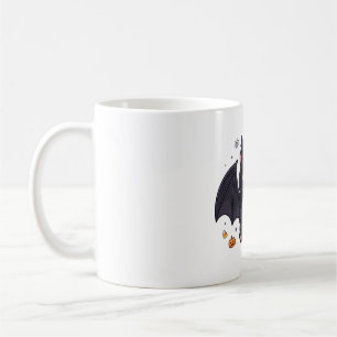 Caneca De Café Fatia de Gato Morcego Fantasia Arte de Estimação d