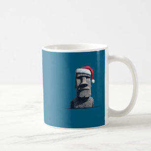 Caneca De Café Fatia de Moai Engraçado para a Noite de Natal Fest