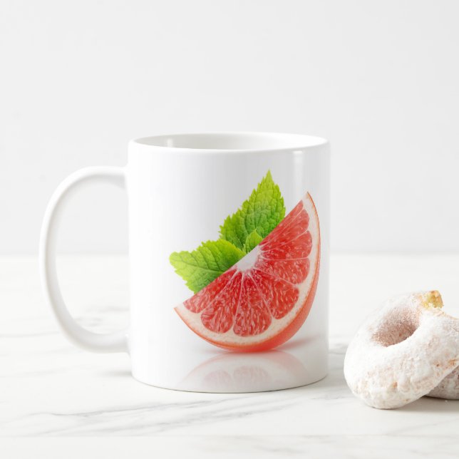 Caneca De Café Fatia de toranja (Com Donut)