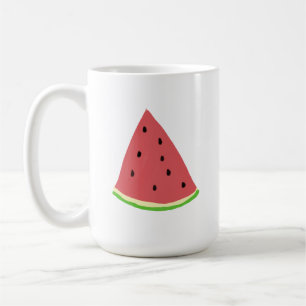 Caneca De Café Fatia Fresca de Melancia Vermelha Presente de Verã