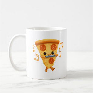 Caneca De Café Fatia Reproduzindo uma Harmonica