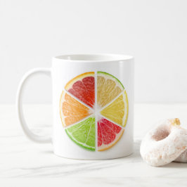 Caneca De Café Fatias de frutas de citrinos