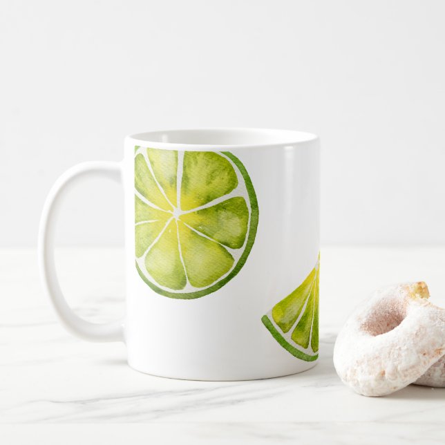 Caneca De Café Fatias do limão (Com Donut)
