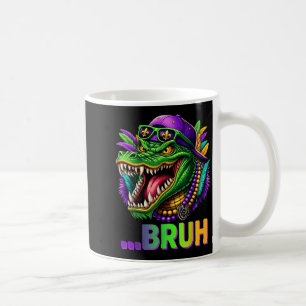Caneca De Café Fato de Carnaval do Jacaré Bruh para Homens Mulher
