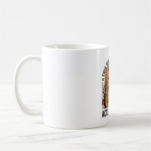 Caneca De Café Fato de Gato do Dia das Bruxas, Camisa de Gato Bru