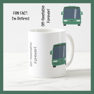 Caneca De Café Fato divertido Aposentado Barramento Motorista Ret