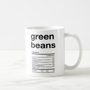 Caneca De Café Fatos de Informações Nutricionais do Feijão Ver
