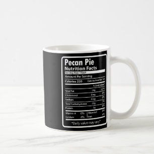 Caneca De Café Fatos engraçados de nutrição da torta de Pecan par