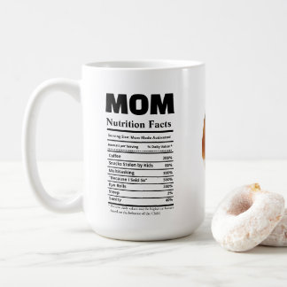Caneca De Café Fatos Nutricionais de Mãe Engraçados com Fotos